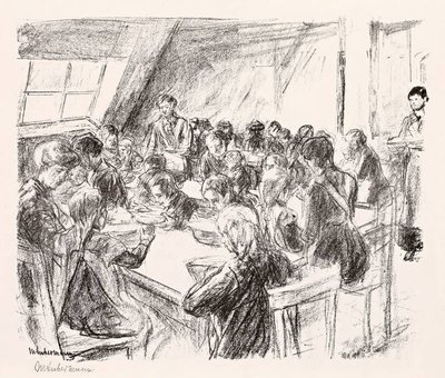 Kinderkeuken door Max Liebermann